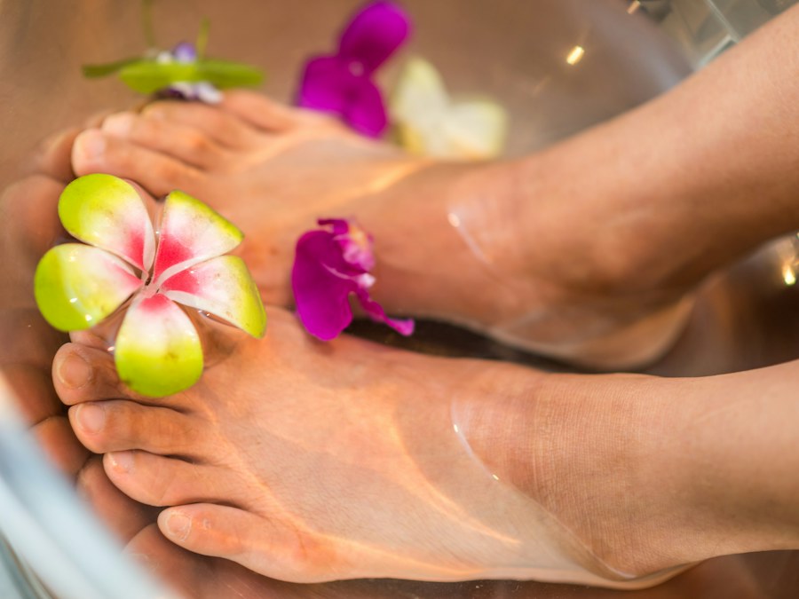 Pedicura completa con esmaltado
