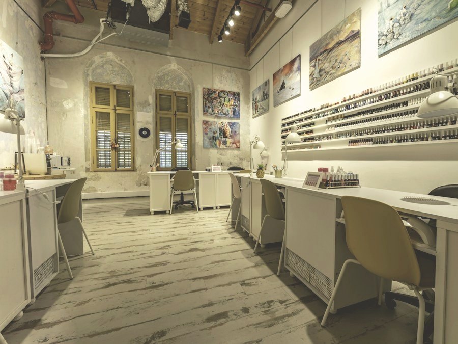 Interior del salón Estudio Aura